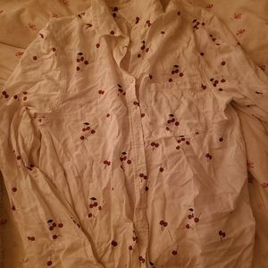 Cherry button up